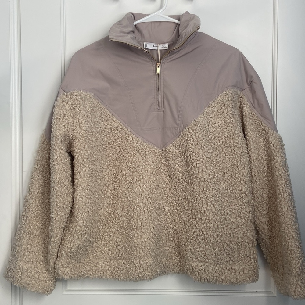 Mango Quarter Zip Pullover Jacket